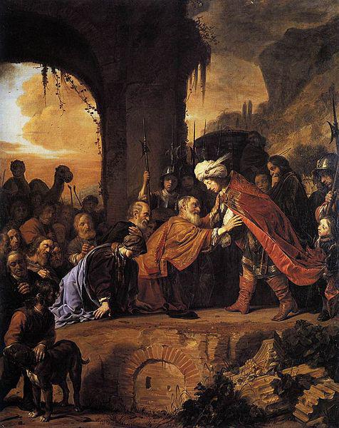 Salomon de Bray Joseph Receives His Father and Brothers in Egypt oil painting picture